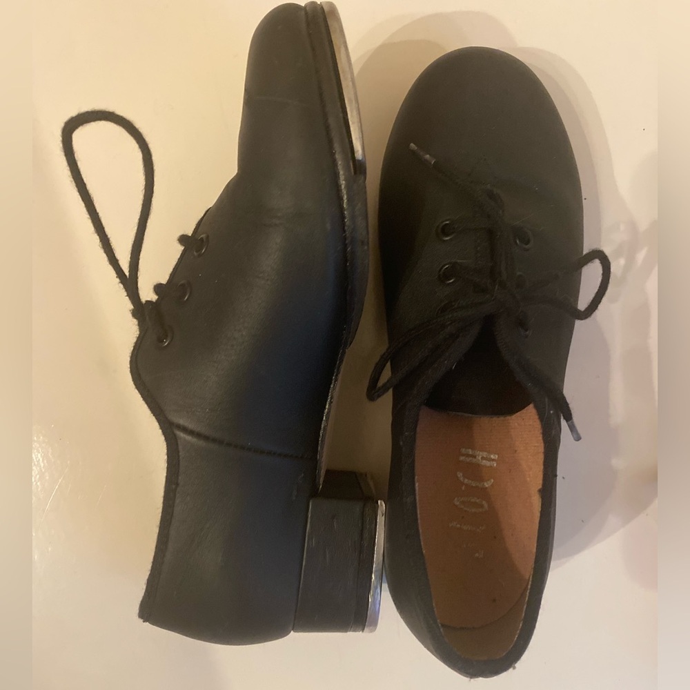 Black Kids Tap Shoes - Classic Lace-Up